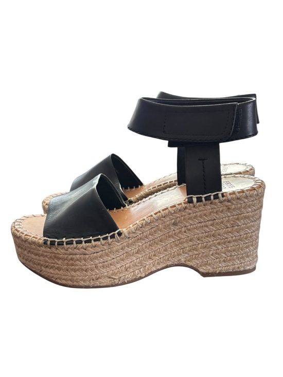 NWT Frye and Co Amber Espadrille Wedge Frye in Black Sz 5.5 Platform Boho - Picture 4 of 14